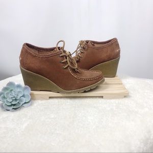 SPERRY TOP-SIDER Wedge Stella Boots Brown …